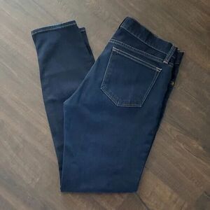 J. Crew Toothpick Ankle‎ Skinny Jeans Dark Wash Denim Pants Size 29